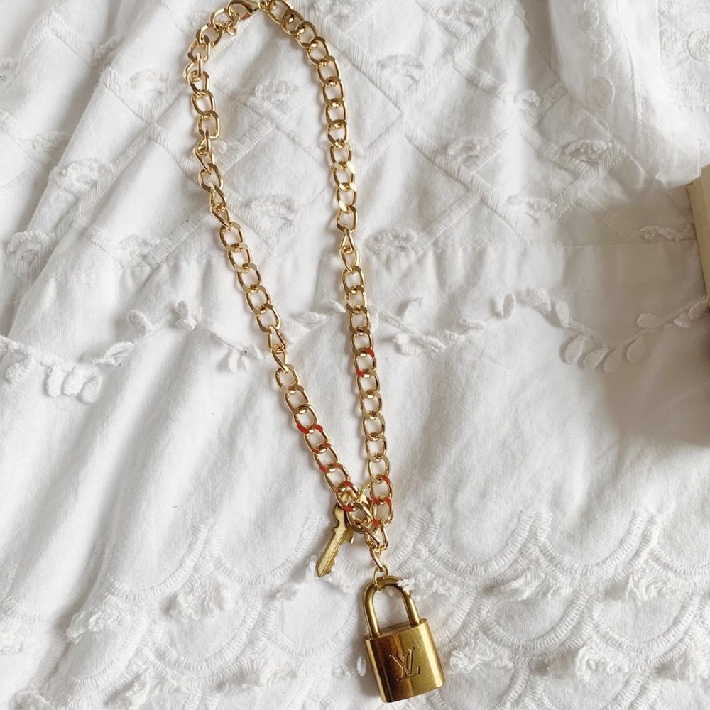 repurposed louis vuitton necklace
